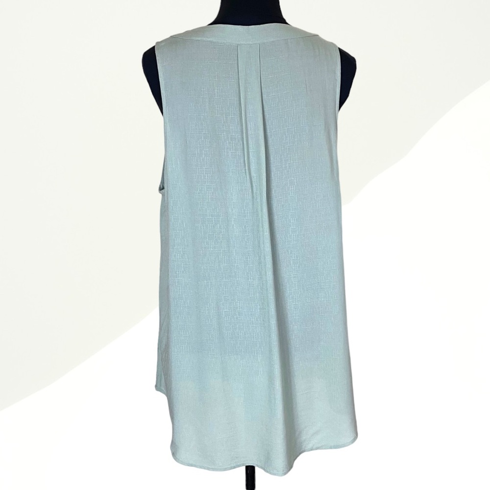 Maurices Light blue green v-neck flowy tunic top size XL - Picture 4 of 6